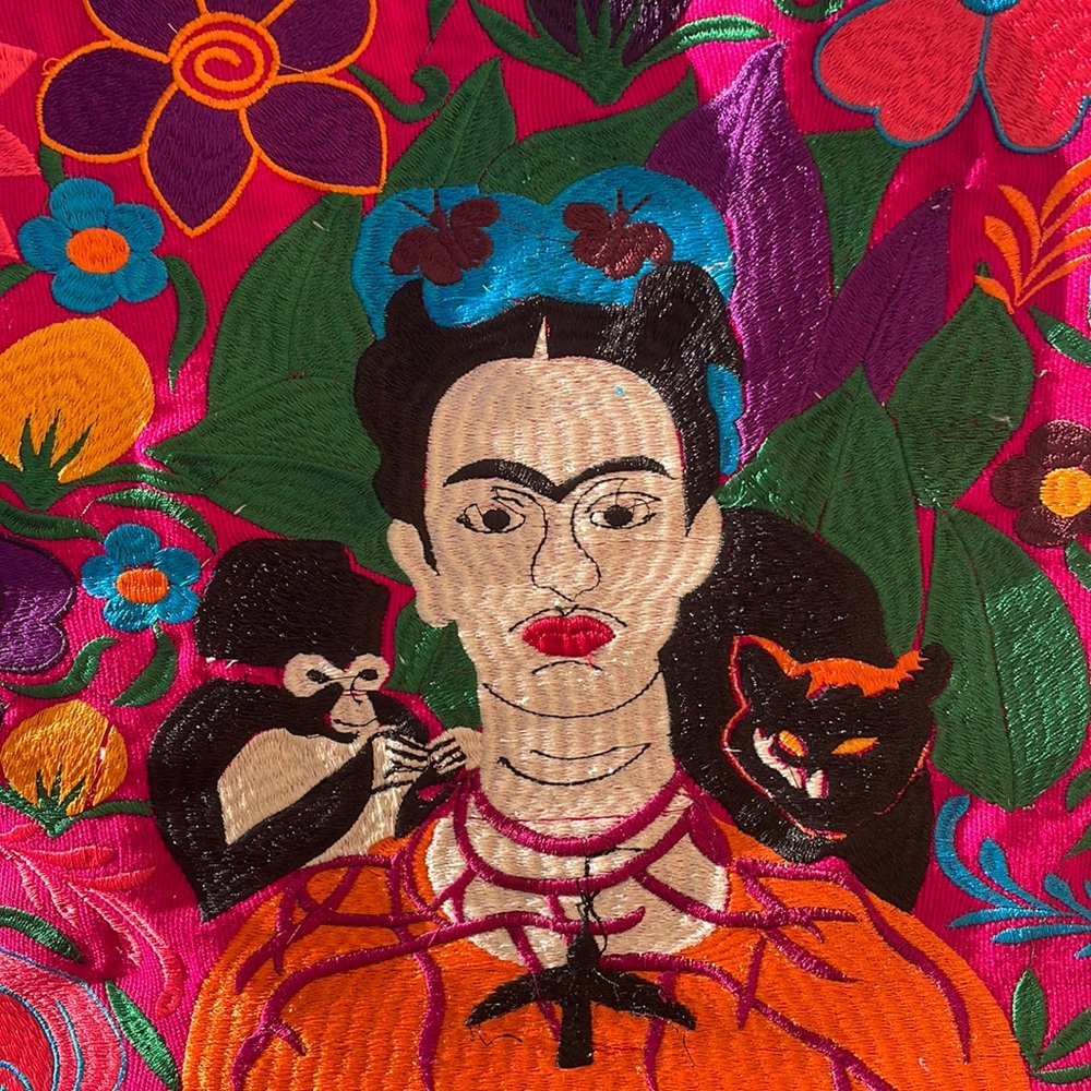 Artesanal Frida Embroidered Tote